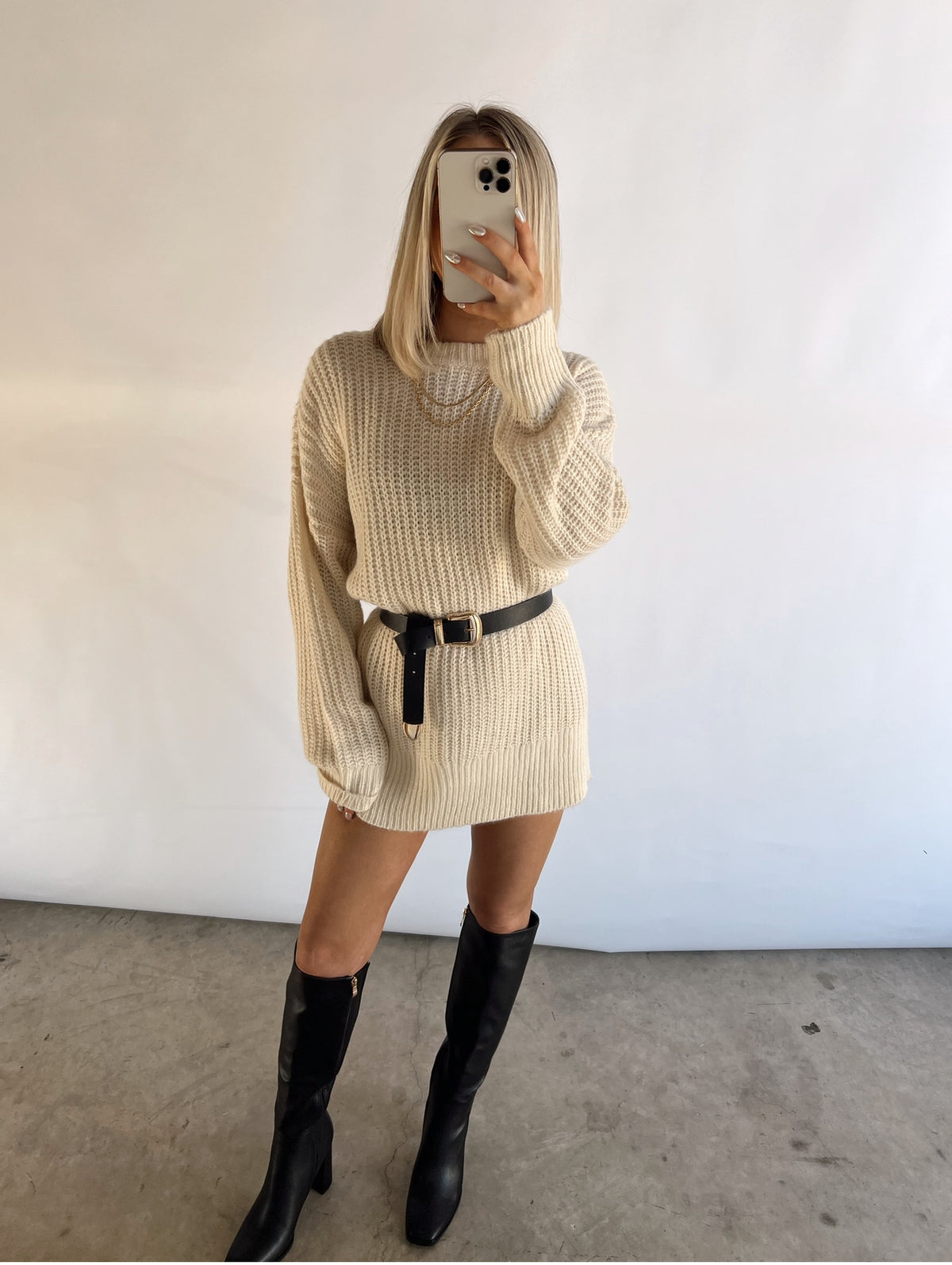 Long sleeve hotsell oversized sweater dress