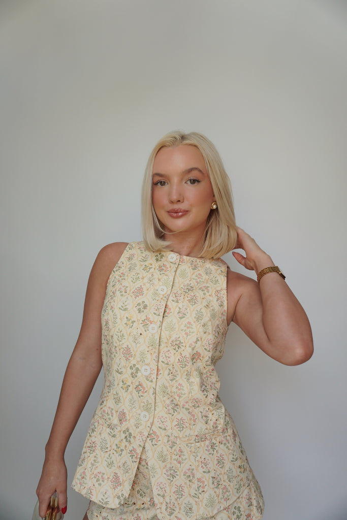 Floral Yellow Short