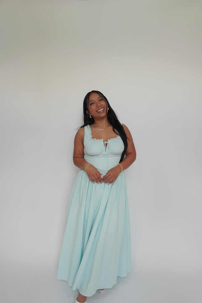 Tiffany Blue Maxi Dress