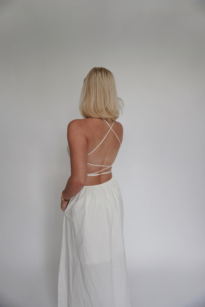Open Back Maxi Dress