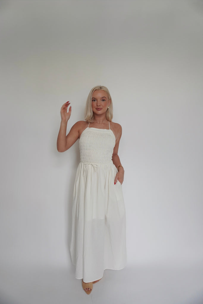Open Back Maxi Dress