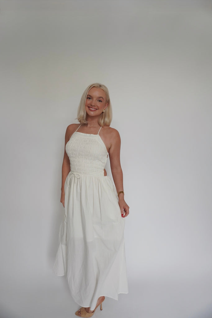 Open Back Maxi Dress