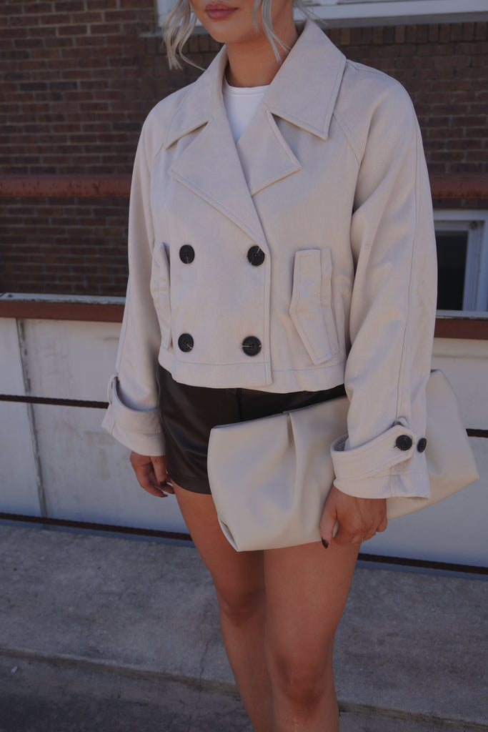 Cropped Trench Jacket