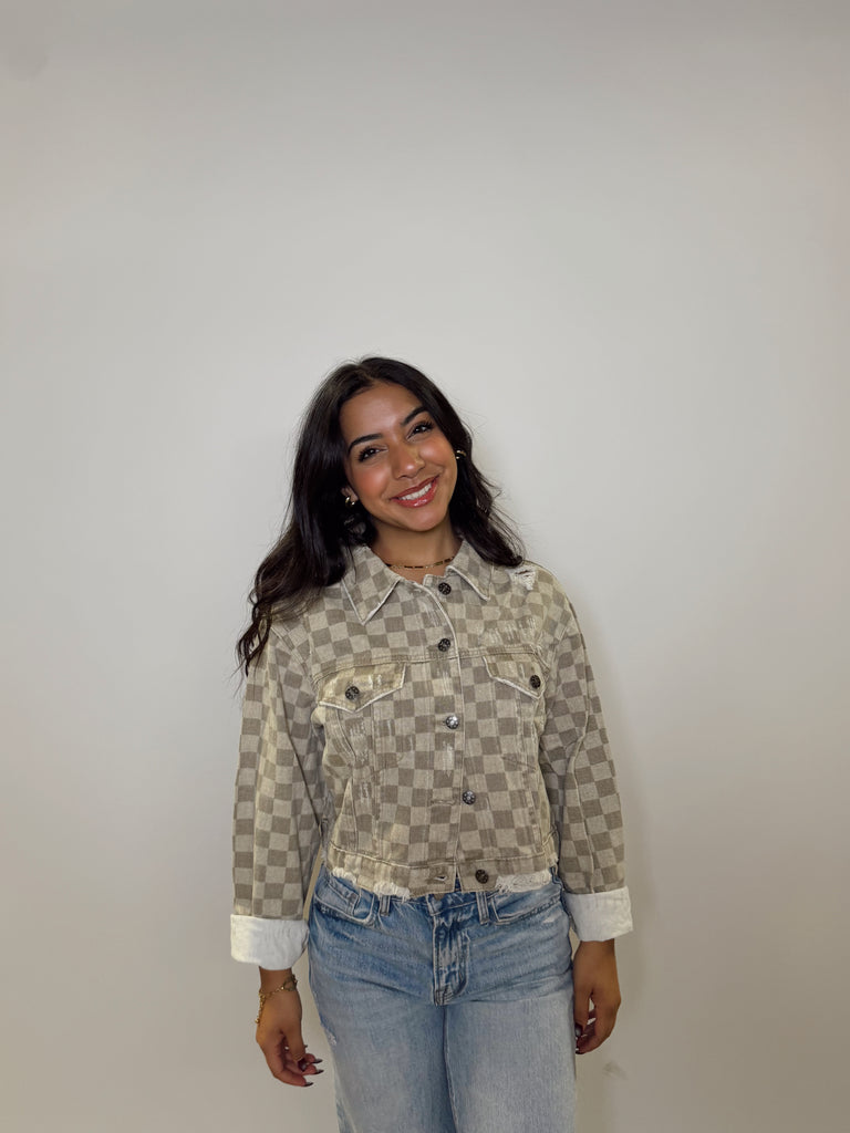 Distressed Denim Jacket