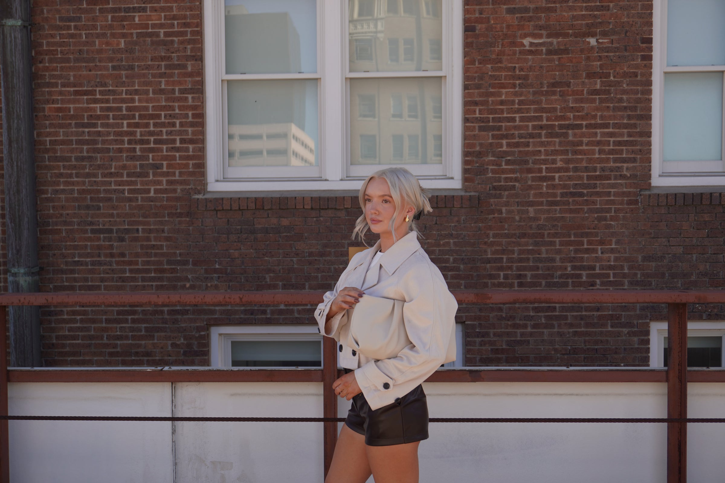 Cropped Trench Jacket | Boutique Chloe Rose