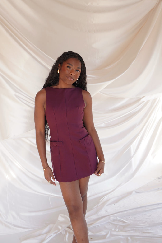 princess polly baby blue dress NWT $48 SZ 2XL BURGUNDY Off Shoulder Cocktail Dress Stretch Ruched main image 1