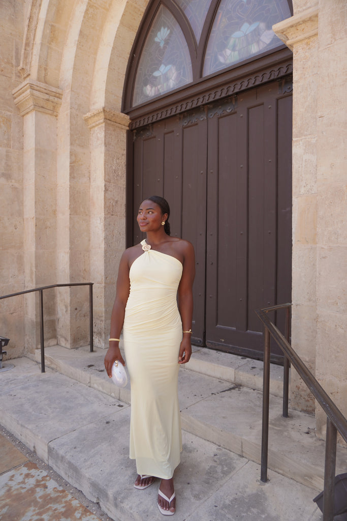 Yellow Shell Maxi Dress