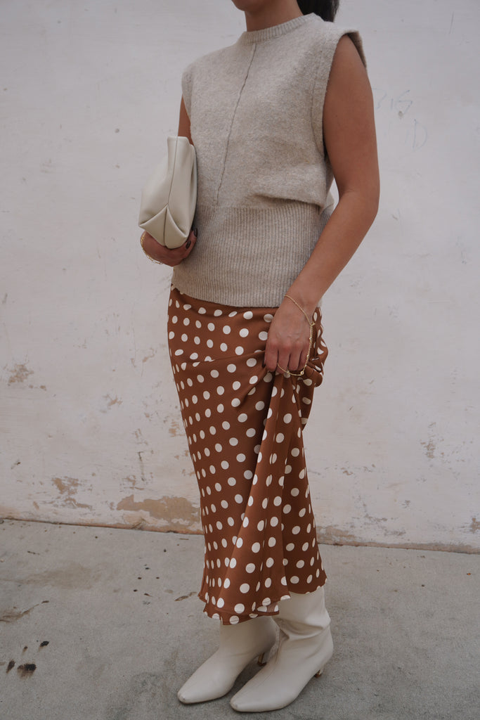 Midi Polka Dot Skirt