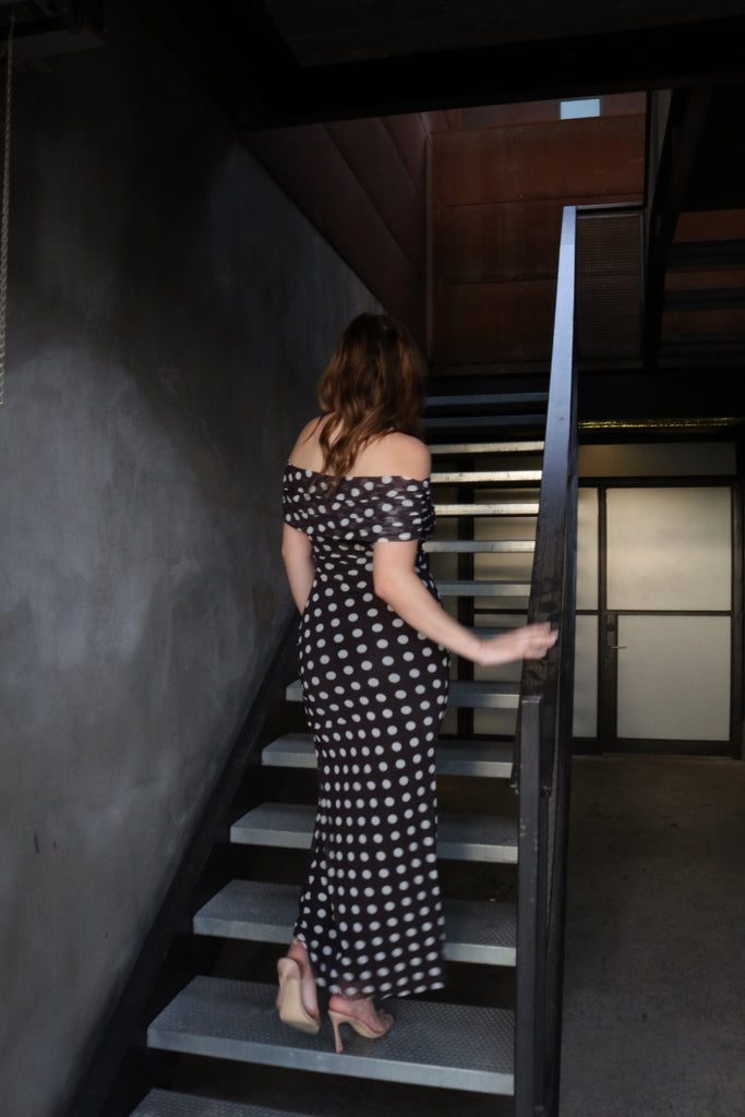 Polka Dot Maxi Dress