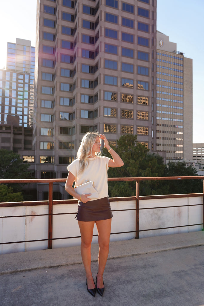 Ivory Sleeveless Sweater