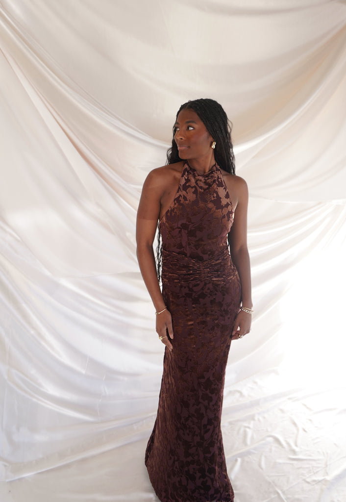 velvet halter maxi dress All Time Best Sellers