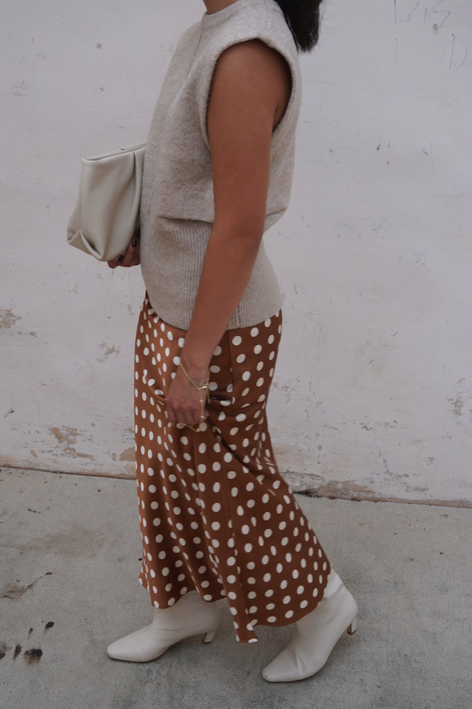 Midi Polka Dot Skirt
