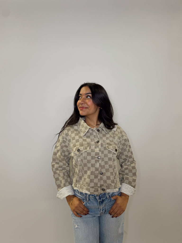 Distressed Denim Jacket