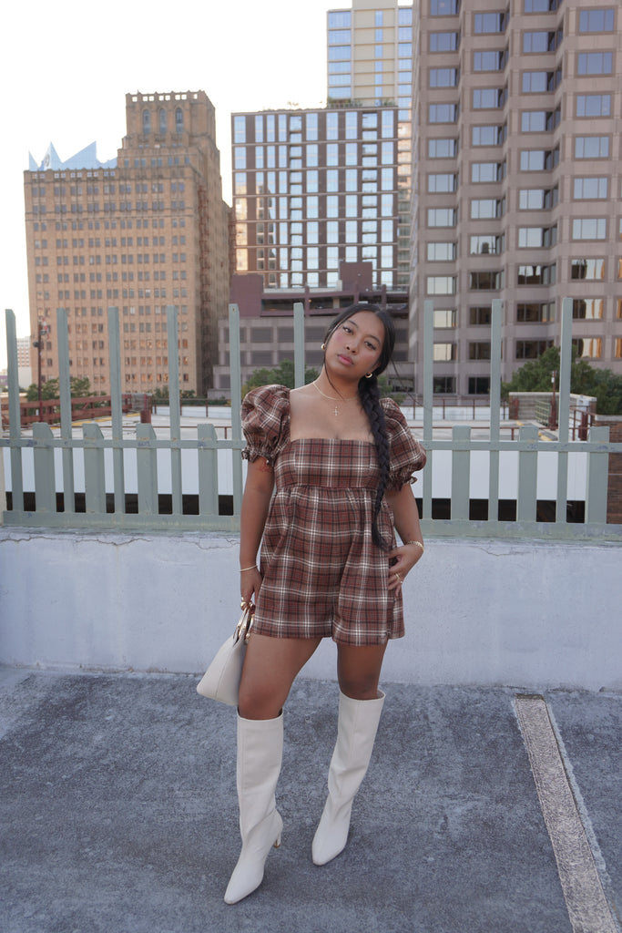 Plaid Romper