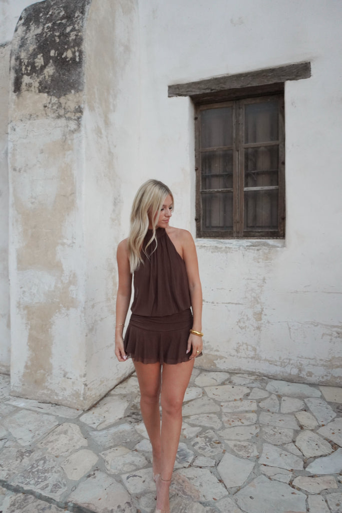 High Neck Dress