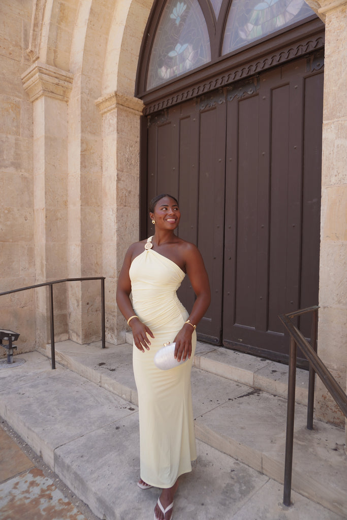 Yellow Shell Maxi Dress