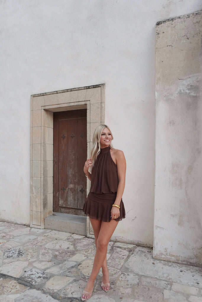 High Neck Dress