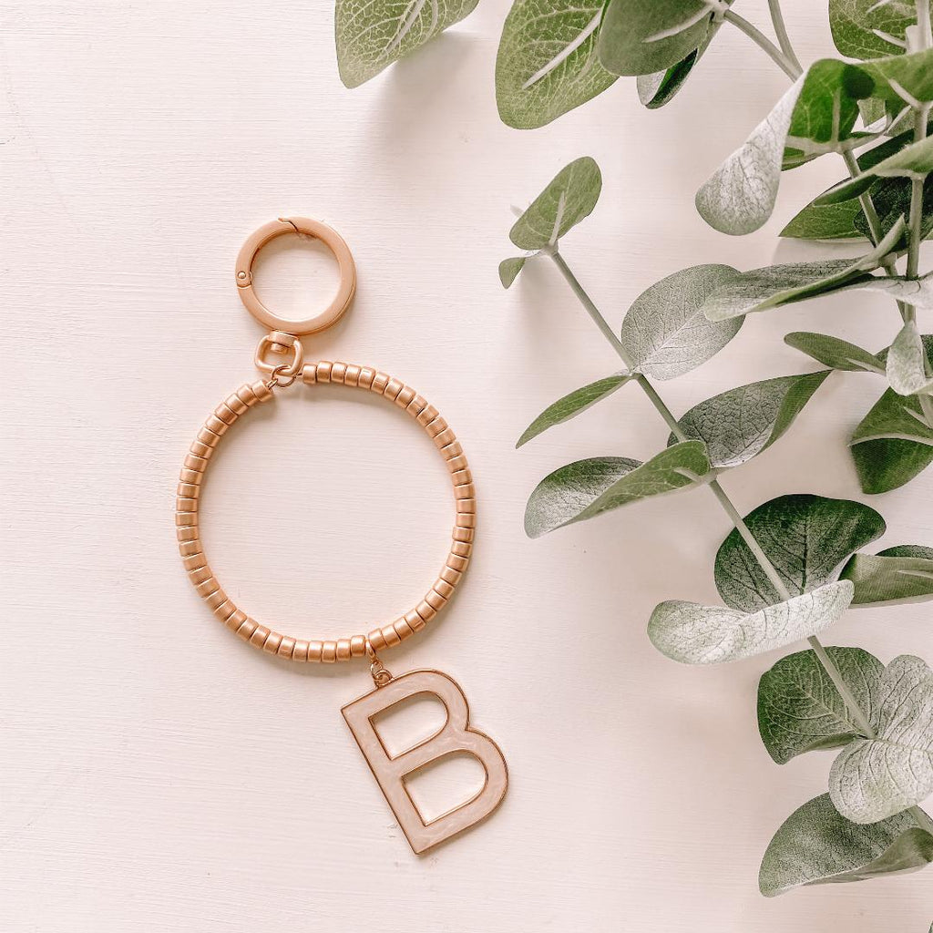 Initial Key Ring Boutique Chloe Rose