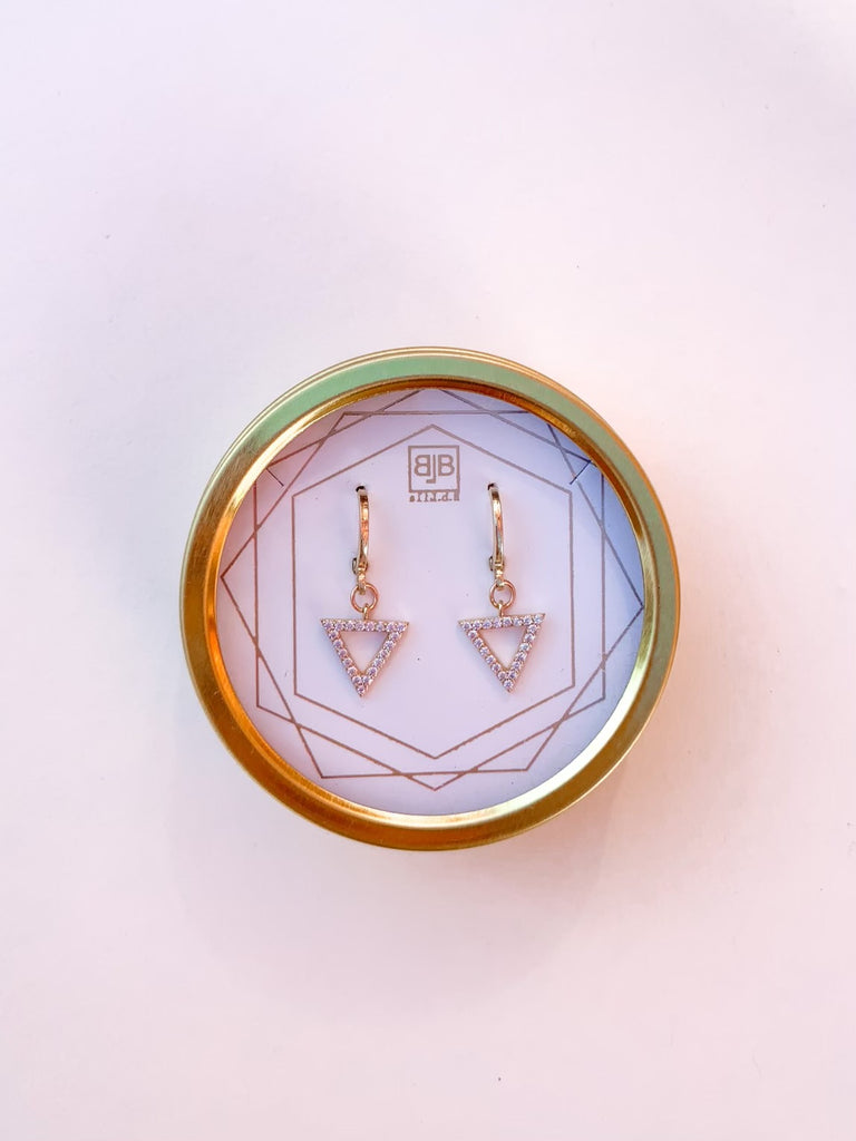 Hoop Drop Huggies Earrings