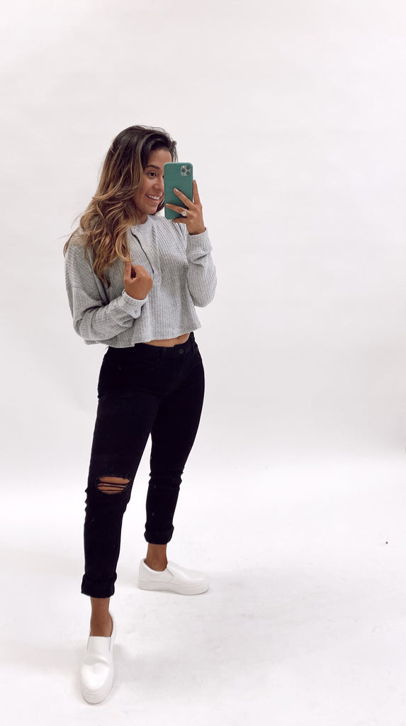 Misty Crop Sweater